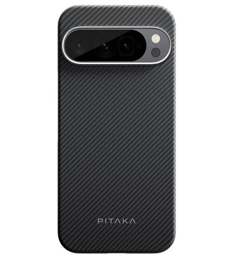 Magsafe Калъф за Google Pixel 9 Pro XL, Pitaka Edge Case Black-Grey Twill, Черен