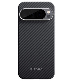 Magsafe Калъф за Google Pixel 9 Pro/ 9, Pitaka Edge Case Black-Grey Twill, Черен