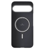 Magsafe Калъф за Google Pixel 9 Pro/ 9, Pitaka Edge Case Black-Grey Twill, Черен (3)