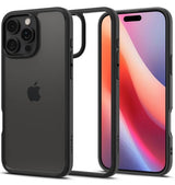 Противоударен Калъф за iPhone 16 Pro Max, Spigen Ultra Hybrid Case, Черен