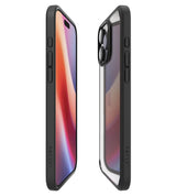 Противоударен Калъф за iPhone 16 Pro Max, Spigen Ultra Hybrid Case, Черен (2)