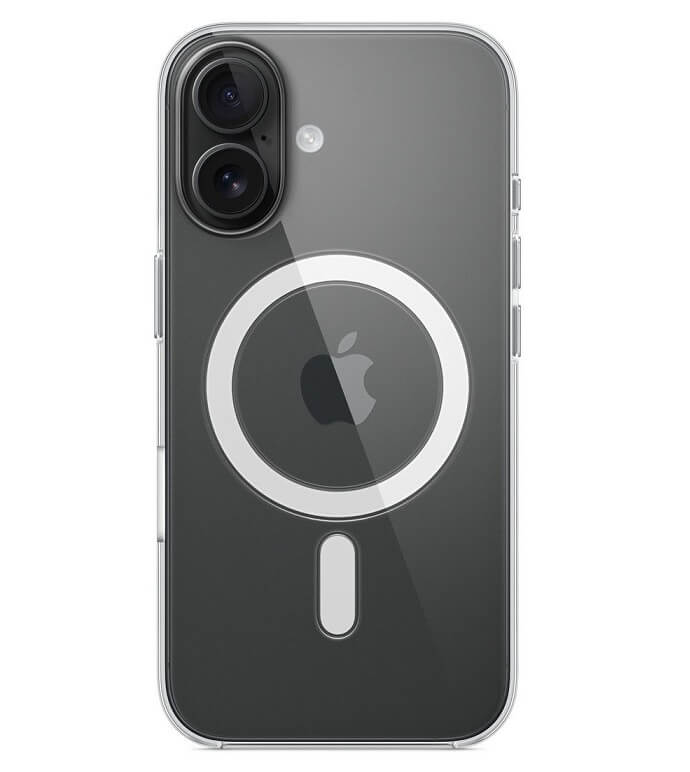 Оригинален Калъф за iPhone 16, Clear Magsafe Case MA7E4ZM/A, Прозрачен (4)