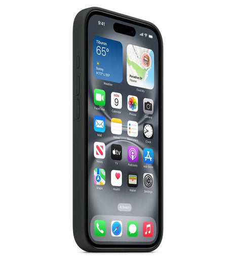 Оригинален Силиконов Калъф за iPhone 16, Silicone Magsafe Case MYY13ZM/A, Черен (5)