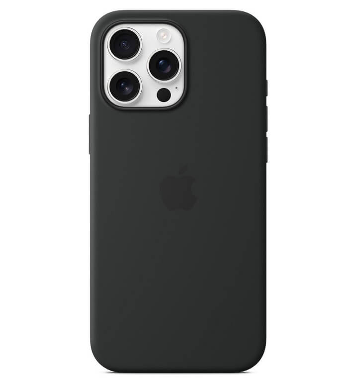 Оригинален Силиконов Калъф за iPhone 16 Pro, Silicone Magsafe Case MYYJ3ZM/A, Черен (3)