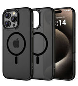 Magsafe Калъф за iPhone 16 Pro, Tech-Protect MagMat Case, Черен