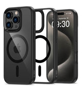 Magsafe Калъф за iPhone 16 Pro, Tech-Protect MagMat Case B/C, Черен