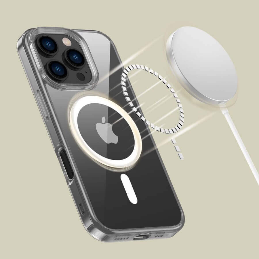 Magsafe Калъф за iPhone 16 Pro Max, Tech-Protect Hybrid FlexAir Clear Case, Прозрачен (4)