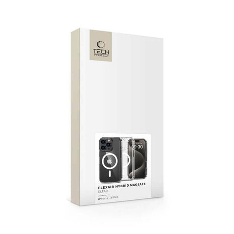 Magsafe Калъф за iPhone 16 Pro, Tech-Protect Hybrid FlexAir Clear Case, Прозрачен (5)