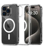 Magsafe Калъф за iPhone 16 Pro Max, Tech-Protect Hybrid FlexAir Clear Case, Прозрачен