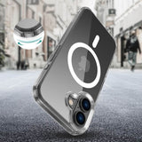 Magsafe Калъф за iPhone 16, Tech-Protect Hybrid FlexAir Clear Case, Прозрачен (2)