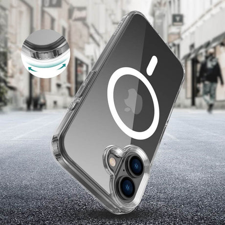 Magsafe Калъф за iPhone 16, Tech-Protect Hybrid FlexAir Clear Case, Прозрачен (2)