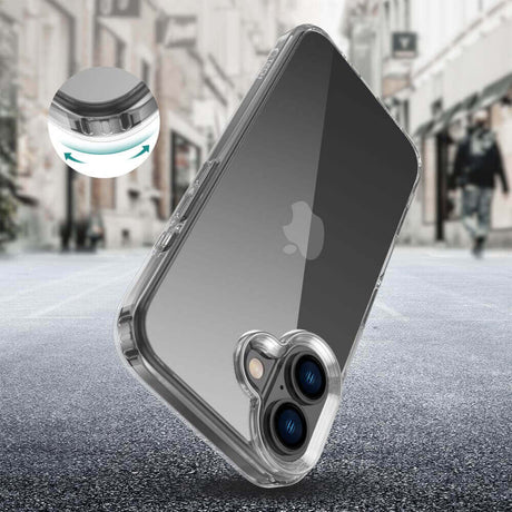 Калъф за iPhone 16, Tech-Protect FlexAir Hybrid Clear Case, Прозрачен (2)