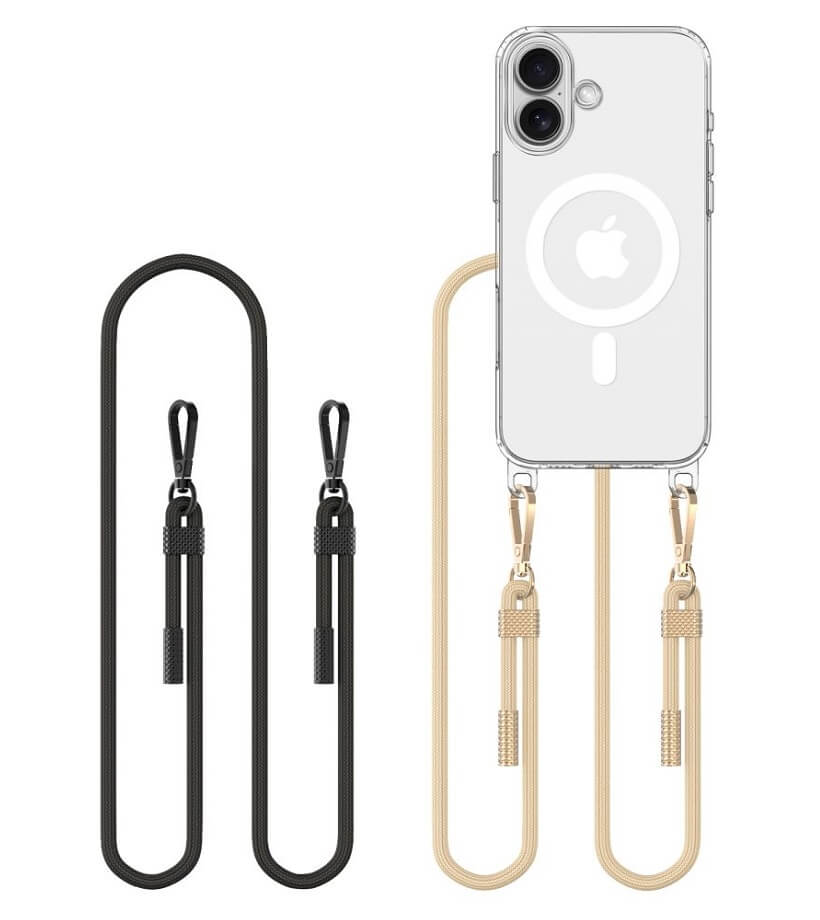 Magsafe Калъф с Връзка за iPhone 16, Tech-Protect FlexAir Chain Case, Прозрачен