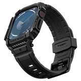 Калъф с Каишка за Apple Watch 11/ 10 42mm, Spigen Rugged Armor Pro Case, Черен (5)