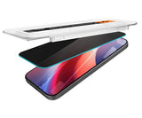 Затъмняващ Протектор за iPhone 16 Pro, Spigen Privacy Glass tR EZ Fit 2бр., Черен (4)