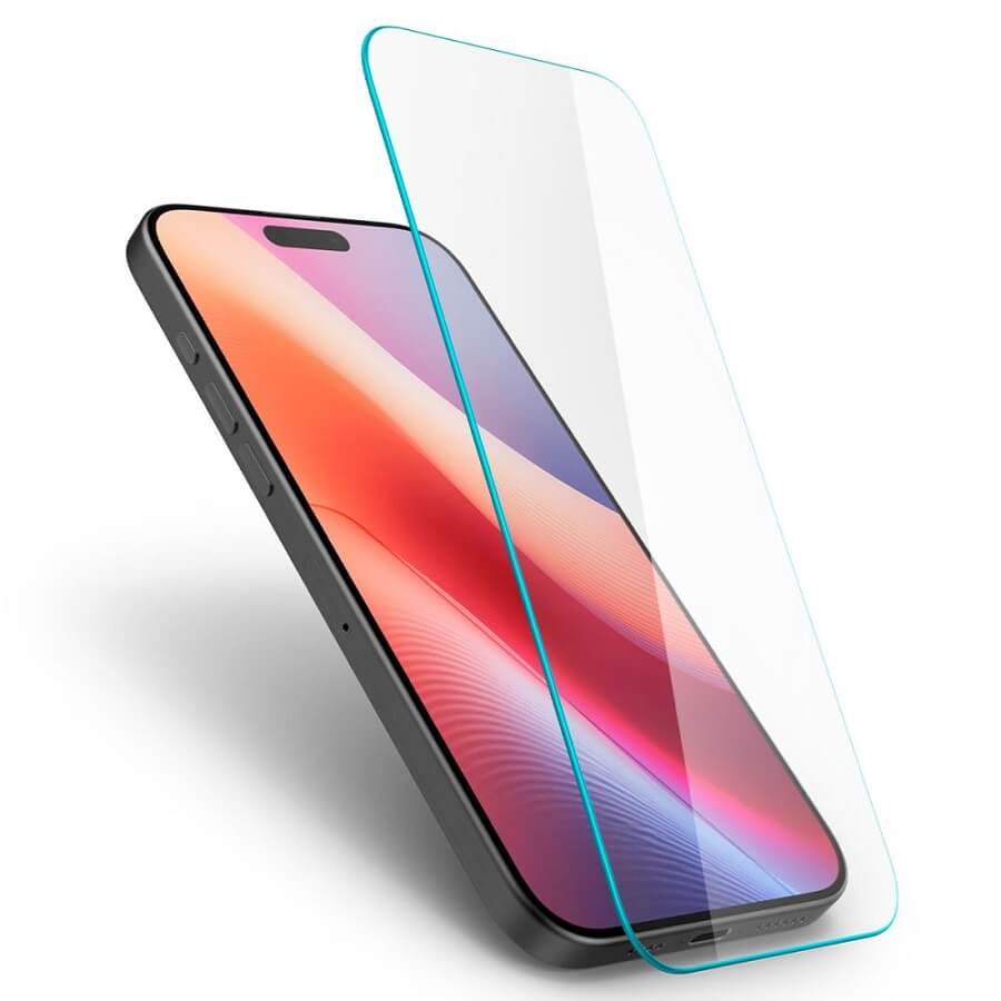 Стъклен Протектор за iPhone 16, Spigen Glas. Tr Slim, Прозрачен (4)