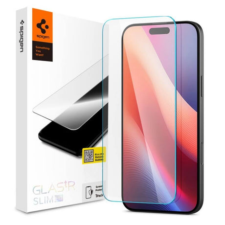 Стъклен Протектор за iPhone 16, Spigen Glas. Tr Slim, Прозрачен