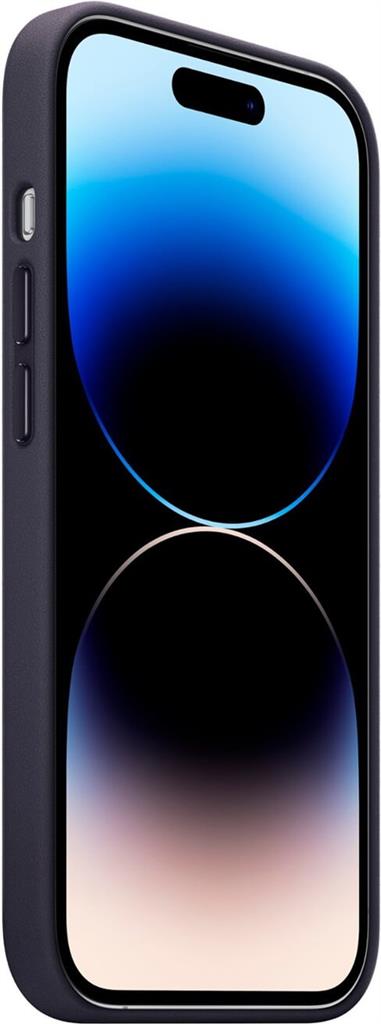 Оригинален Кожен Калъф за iPhone 14, Leather Magsafe Case MPP63ZM/A, Тъмно Лилав (4)