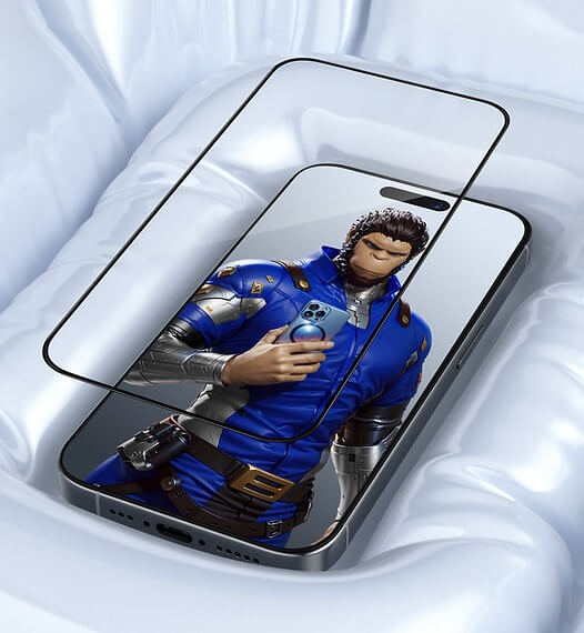 Стъклен Протектор за iPhone 16, Blueo Airbag Glass, Прозрачен (2)