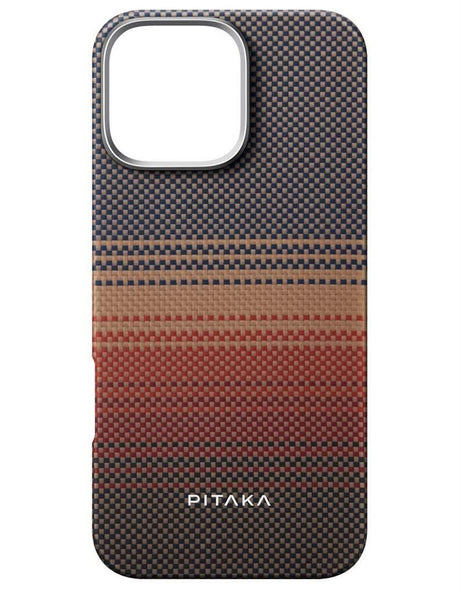 Magsafe Калъф за iPhone 16 Pro, Pitaka Edge Case Sunset, Кафяв (2)