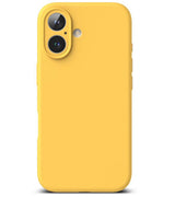 Magsafe Калъф за iPhone 16, Ringke Silicone Magnetic Case, Жълт (3)
