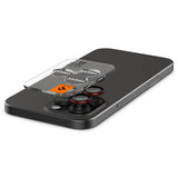 Протектор за Камерата на iPhone 16 Pro Max, Spigen EZ Fit Optik Pro Glass tR 2бр., Черен (6)
