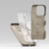 Magsafe Калъф за iPhone 16 Pro, Ringke Silicone Magnetic Case, Бежов (7)