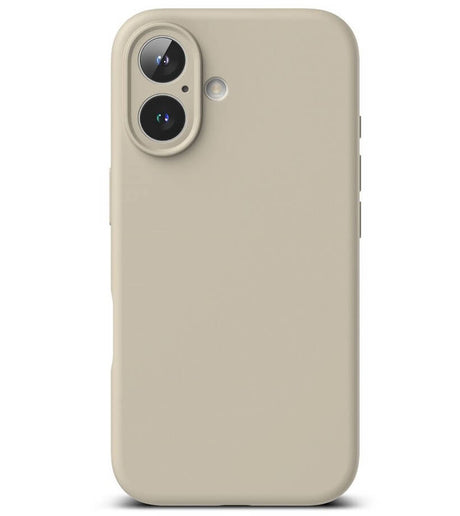 Magsafe Калъф за iPhone 16, Ringke Silicone Magnetic Case, Бежов (3)