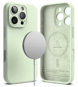 Magsafe Калъф за iPhone 16 Pro, Ringke Silicone Magnetic Case, Зелен (2)