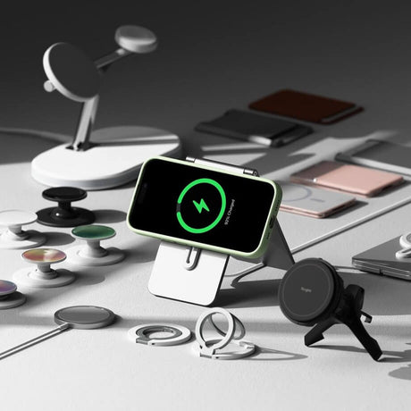 Magsafe Калъф за iPhone 16 Pro Max, Ringke Silicone Magnetic Case, Зелен (5)