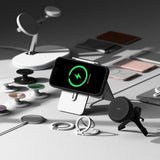 Magsafe Калъф за iPhone 16 Pro Max, Ringke Silicone Magnetic Case, Черен (5)