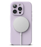 Magsafe Калъф за iPhone 16 Pro, Ringke Silicone Magnetic Case, Лилав (4)