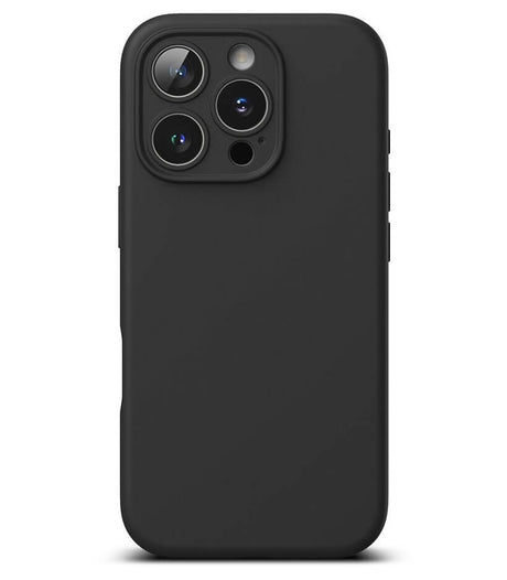 Magsafe Калъф за iPhone 16 Pro Max, Ringke Silicone Magnetic Case, Черен (3)