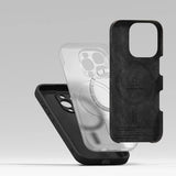 Magsafe Калъф за iPhone 16 Pro Max, Ringke Silicone Magnetic Case, Черен (7)