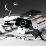 Magsafe Калъф за iPhone 16, Ringke Silicone Magnetic Case, Син (5)
