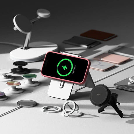 Magsafe Калъф за iPhone 16, Ringke Silicone Magnetic Case, Розов (5)