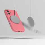 Magsafe Калъф за iPhone 16, Ringke Silicone Magnetic Case, Розов (6)
