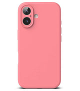 Magsafe Калъф за iPhone 16, Ringke Silicone Magnetic Case, Розов (3)