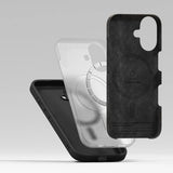 Magsafe Калъф за iPhone 16, Ringke Silicone Magnetic Case, Черен (7)