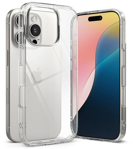 Противоударен Калъф за iPhone 16 Pro, Ringke Fusion Case, Прозрачен