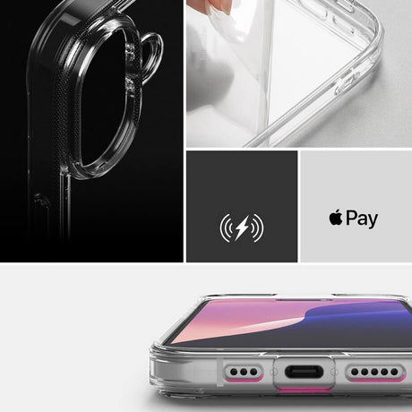 Противоударен Калъф за iPhone 16, Ringke Fusion Case, Прозрачен (4)