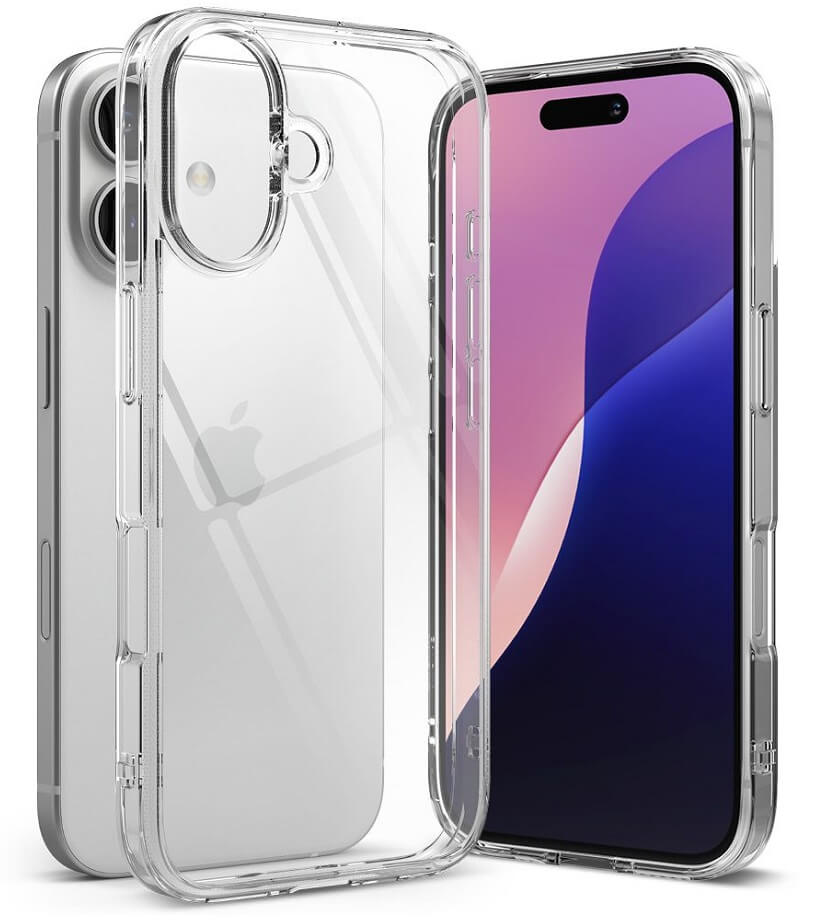 Противоударен Калъф за iPhone 16, Ringke Fusion Case, Прозрачен