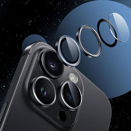 Протектор за Камерата на iPhone 16 Pro, Hofi CamRing Glass, Прозрачен (2)