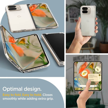 Хибриден Калъф за Google Pixel 9 Pro Fold, Spigen Ultra Hybrid Case, Прозрачен (12)