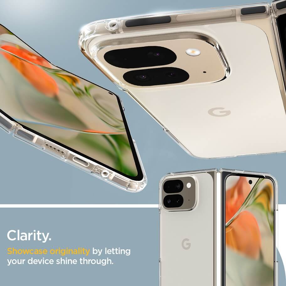 Хибриден Калъф за Google Pixel 9 Pro Fold, Spigen Ultra Hybrid Case, Прозрачен (10)
