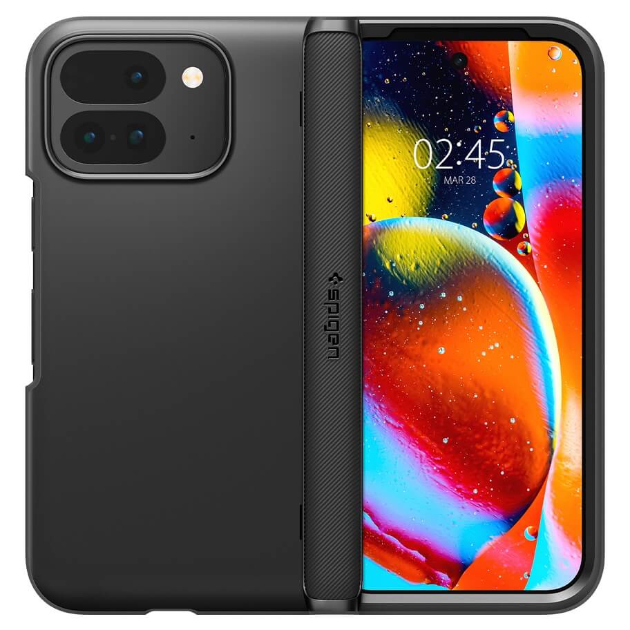 Калъф с Предпазител за Google Pixel 9 Pro Fold, Spigen Slim Armor Pro Case, Черен (4)
