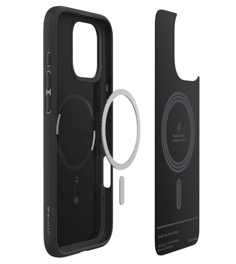 Magsafe Калъф за iPhone 16 Pro, Spigen Caseology Parallax, Черен (7)