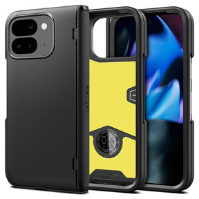 Калъф с Предпазител за Google Pixel 9 Pro Fold, Spigen Slim Armor Pro Case, Черен