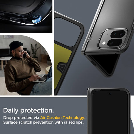 Калъф с Предпазител за Google Pixel 9 Pro Fold, Spigen Slim Armor Pro Case, Черен (11)
