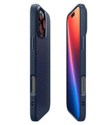 Противоударен Калъф за iPhone 16 Pro, Spigen Liquid Air Case, Син (6)
